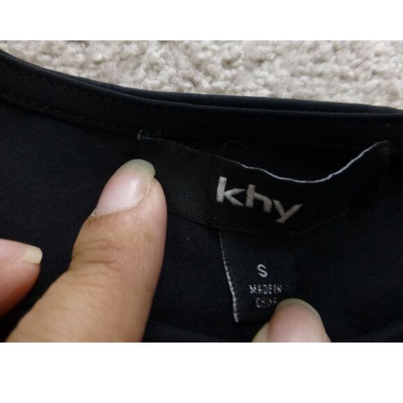 Khy Long Sleeve Thumb Whole Compressed Workout Top (Size S) - Picture 6 of 9